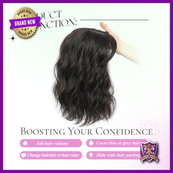 11-Inch Lightweight Hair Topper for Thinning Hair, Clip-On Volume Booster main image 4